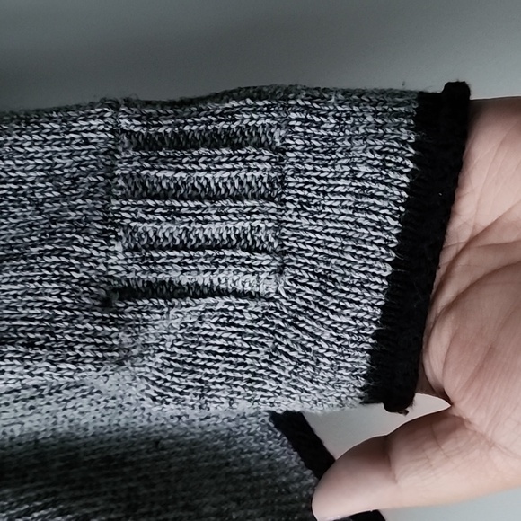 Kookai Cotton Blend Melange Knit Open Knit Cardigan - Picture 3 of 8